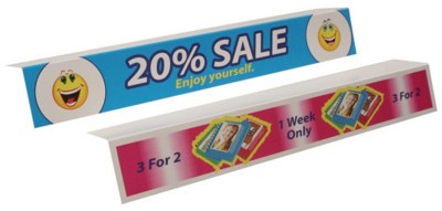 Branded Promotional SHELF TALKERS Shelf Wobbler From Concept Incentives.