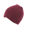 Branded Promotional KNITTED SKI HAT WITHOUT TURN UP in Maroon Hat From Concept Incentives.