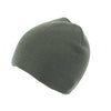 Branded Promotional KNITTED SKI HAT WITHOUT TURN UP in Olive Hat From Concept Incentives.