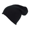 Branded Promotional KNITTED ACRYLIC OVERSIZE BEANIE HAT in Black Hat From Concept Incentives.