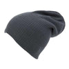 Branded Promotional KNITTED ACRYLIC OVERSIZE BEANIE HAT in Grey Hat From Concept Incentives.