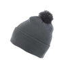 Branded Promotional KNITTED ACRYLIC BEANIE HAT in Grey Hat From Concept Incentives.