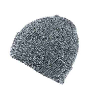 Branded Promotional BEANIE in Grey Melange Hat From Concept Incentives.