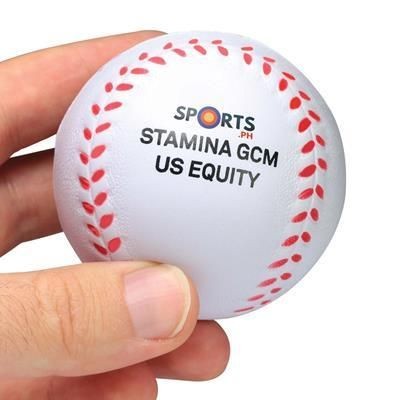 Branded Promotional STRESS BASEBALL Keyring From Concept Incentives.