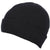 Branded Promotional PREMIUM CIRCULAR KNIT 100% ACRYLIC BEANIE HAT in Black Hat From Concept Incentives.