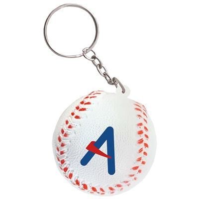 Branded Promotional STRESS BASEBALL KEYRING Keyring From Concept Incentives.