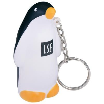 Branded Promotional STRESS PENGUIN KEYRING Keyring From Concept Incentives.