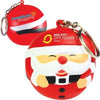 Branded Promotional STRESS FATHER CHRISTMAS SANTA KEYRING Keyring From Concept Incentives.