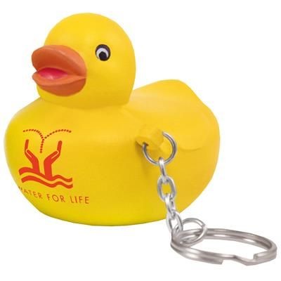 Branded Promotional STRESS DUCK KEYRING Keyring From Concept Incentives.