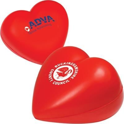 Branded Promotional STRESS LARGE LOVE HEART Keyring From Concept Incentives.