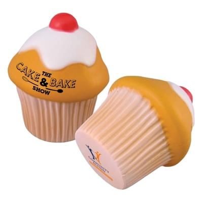 Branded Promotional STRESS CUPCAKE Keyring From Concept Incentives.