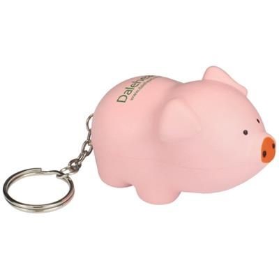 Branded Promotional STRESS PIG KEYRING Keyring From Concept Incentives.