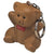 Branded Promotional STRESS TEDDY BEAR KEYRING Keyring From Concept Incentives.