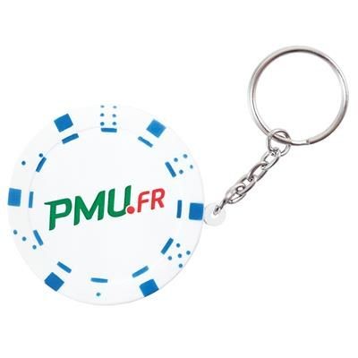 Branded Promotional STRESS POKER CHIP KEYRING Keyring From Concept Incentives.