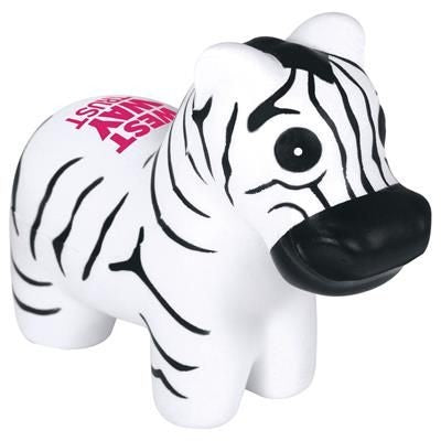 Branded Promotional STRESS ZEBRA Keyring From Concept Incentives.