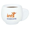 Branded Promotional STRESS CUP OF COFFEE Keyring From Concept Incentives.