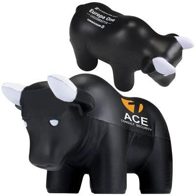 Branded Promotional STRESS BULL Keyring From Concept Incentives.