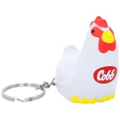 Branded Promotional STRESS CHICKEN KEYRING Keyring From Concept Incentives.