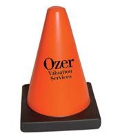 Branded Promotional STRESS TRAFFIC CONE Keyring From Concept Incentives.