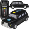 Branded Promotional STRESS BLACK TAXI CAB Keyring From Concept Incentives.