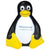 Branded Promotional STRESS PENGUIN SITTING Keyring From Concept Incentives.