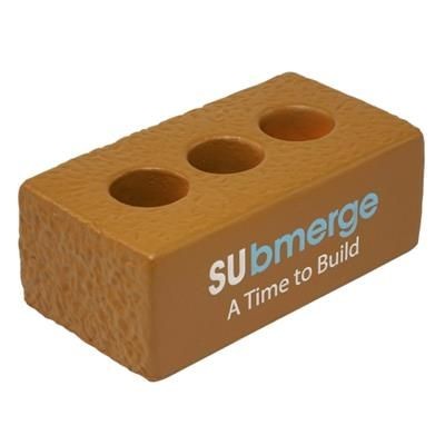 Branded Promotional STRESS BRICK with Holes Keyring From Concept Incentives.