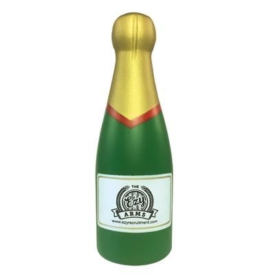 Branded Promotional STRESS CHAMPAGNE BOTTLE Keyring From Concept Incentives.