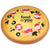 Branded Promotional STRESS PIZZA Keyring From Concept Incentives.