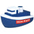 Branded Promotional STRESS TUG BOAT Keyring From Concept Incentives.