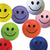 Branded Promotional SMILEY FACE STRESS BALL Keyring From Concept Incentives.