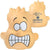 Branded Promotional STRESS CRAZY FACE MALE Keyring From Concept Incentives.