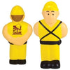 Branded Promotional STRESS CONSTRUCTION WORKER Keyring From Concept Incentives.