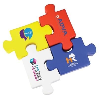 Branded Promotional STRESS JIGSAW Keyring From Concept Incentives.