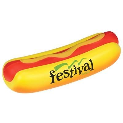 Branded Promotional STRESS HOTDOG Keyring From Concept Incentives.