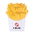 Branded Promotional STRESS FRIES Keyring From Concept Incentives.