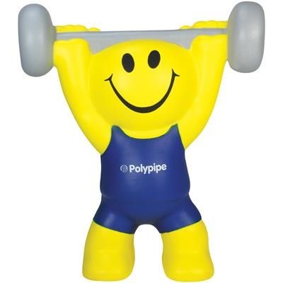 Branded Promotional STRESS WEIGHT LIFTER Keyring From Concept Incentives.