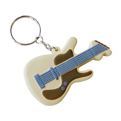 Branded Promotional STRESS GUITAR KEYRING Keyring From Concept Incentives.