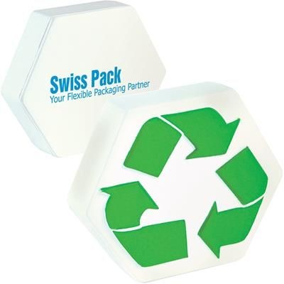 Branded Promotional STRESS RECYCLE LOGO Keyring From Concept Incentives.