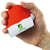 Branded Promotional STRESS FATHER CHRISTMAS SANTA HAT Keyring From Concept Incentives.