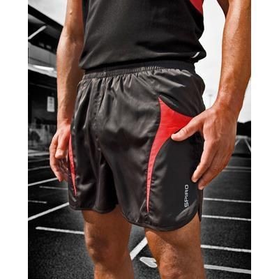 Branded Promotional SPIRO UNISEX MICROLITE RUNNING SHORTS Shorts From Concept Incentives.