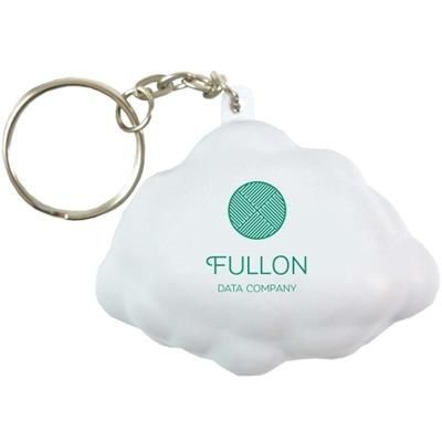 Branded Promotional STRESS CLOUD KEYRING Keyring From Concept Incentives.