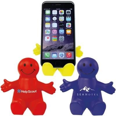 Branded Promotional SMILEY MOBILE PHONE HOLDER Mobile Phone Stand From Concept Incentives.