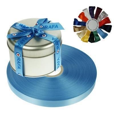 Branded Promotional 15MM SINGLE FACED WOVEN EDGE SATIN RIBBON Ribbon From Concept Incentives.