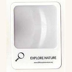 Branded Promotional PORTRAIT CREDIT CARD SIZE WINDOW MAGNIFIER LENS in Translucent Clear Transparent Magnifier From Concept Incentives.