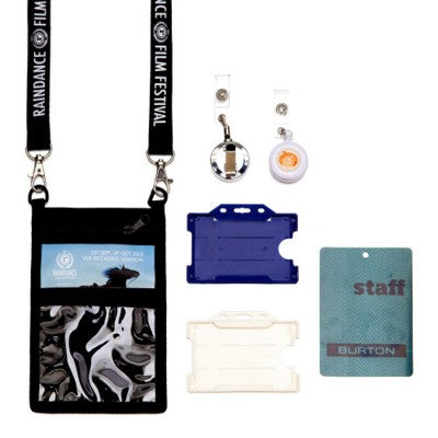 Branded Promotional LANYARD HARD PLASTIC CARD HOLDER Name Badge Holder From Concept Incentives.