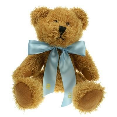 Branded Promotional 20CM SPARKIE BEAR with Bow Soft Toy From Concept Incentives.
