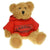 Branded Promotional 20CM SPARKIE BEAR with Hoody Soft Toy From Concept Incentives.