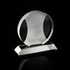 Branded Promotional CHUNKY CRYSTAL ROUND AWARD with Sandblast Central Design Award From Concept Incentives.