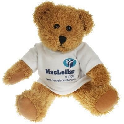 Branded Promotional 25CM SPARKIE BEAR with Tee Shirt Soft Toy From Concept Incentives.