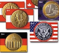 Branded Promotional CHOCOLATE COIN CARD Chocolate From Concept Incentives.